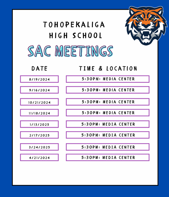 24-25 SAC Schedule